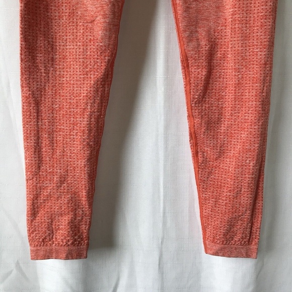 GymShark Leggings Women large Chili Red Marl Vital 2.0 Seamless - Picture 4 of 13